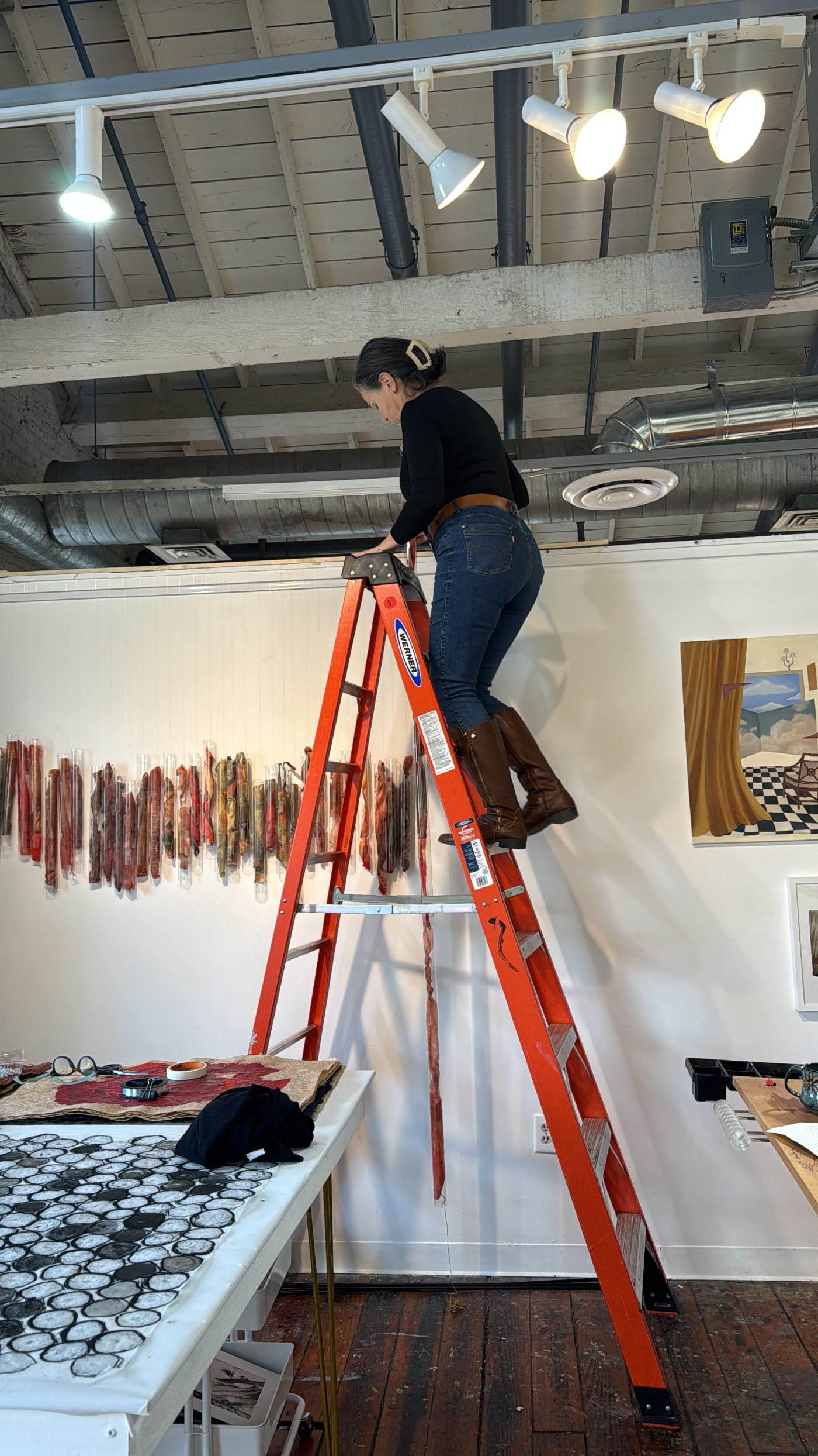 Leila Bohn at work